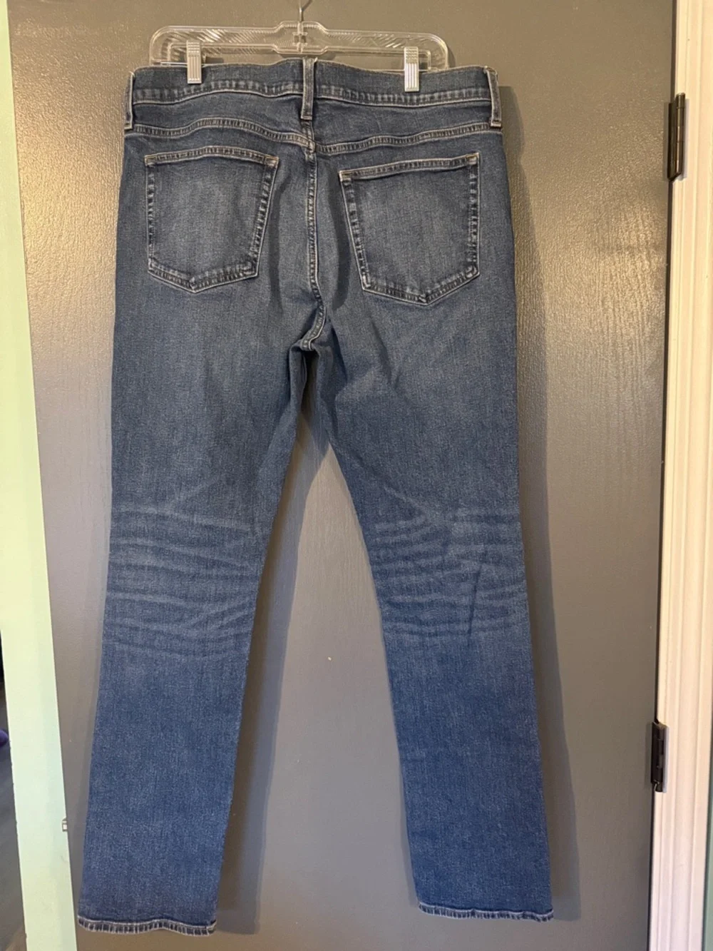 J. Crew Mid-Blue Straight-Leg Jeans